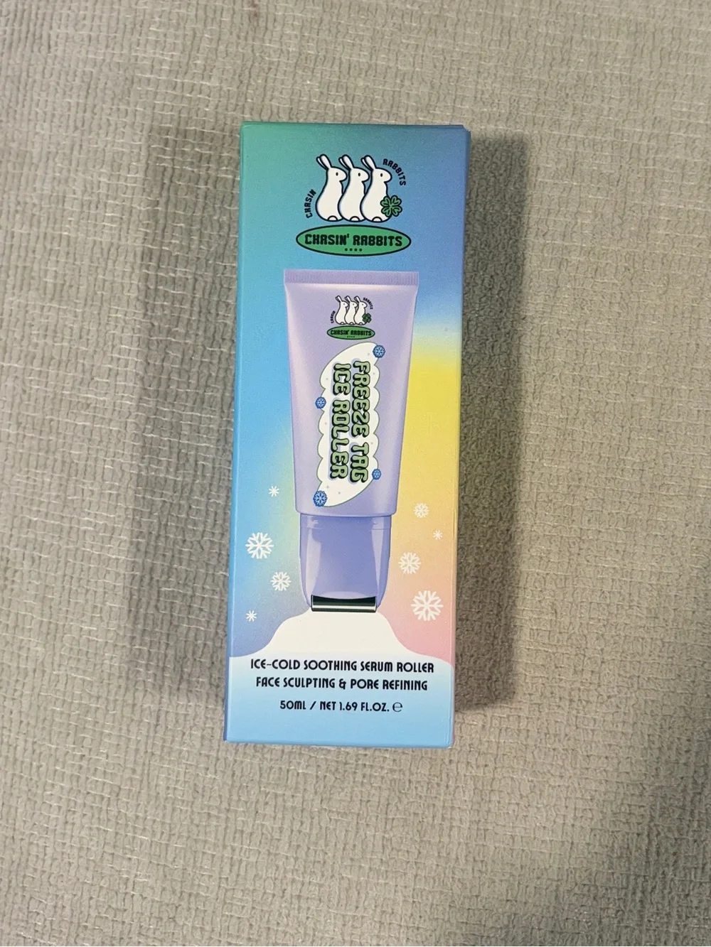 Chasin’ Rabbits Freeze Tag Ice Roller K Beauty Vegan Face Serum Skincare NEW NIB